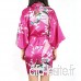 sourcing map Soie Satin Courte Kimono Robe Robe de Demoiselle d'honneur De Mariage Robe De Nuit Bain - B07KRWKMFD
